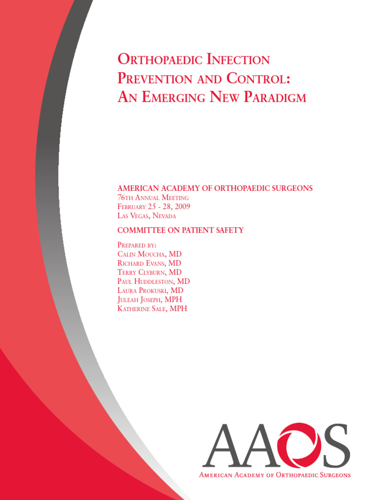KSDP - Orthopaedic Infection Prevention and Control An Emerging New ...