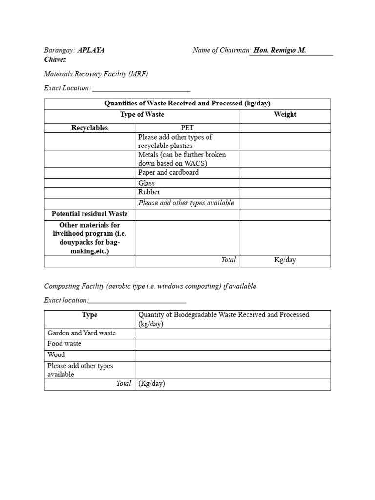 MRF Recording System Barangay | PDF