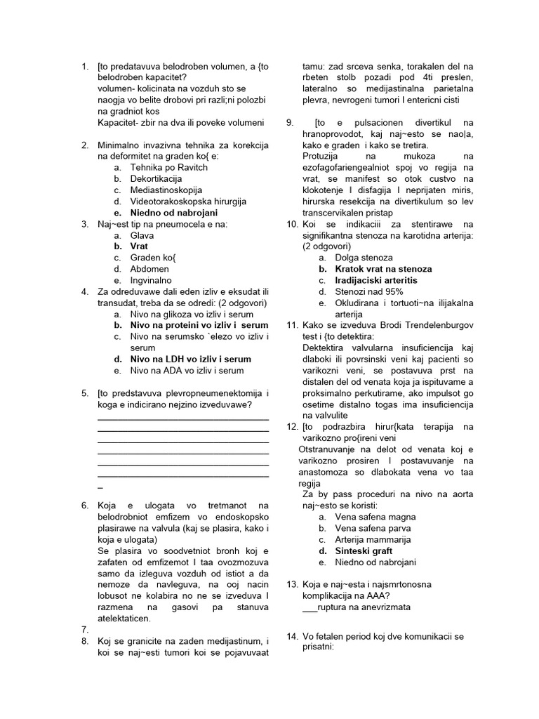 Torakalna Site Testovi 1 | PDF