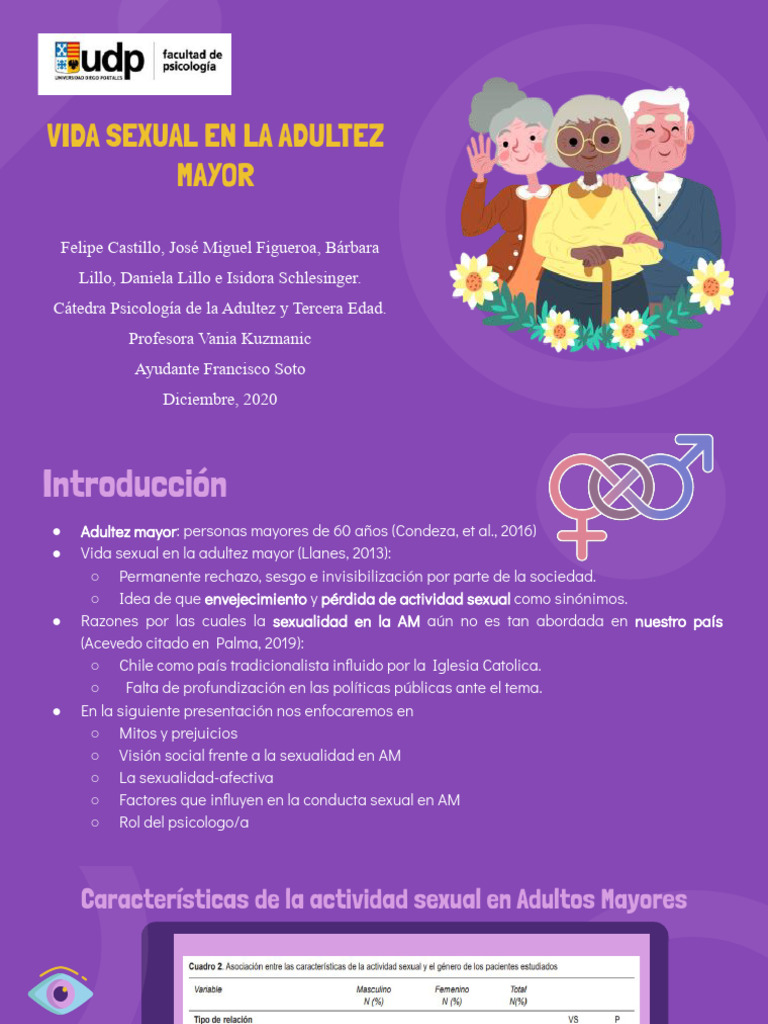 Sexualidad en la Adultez Mayor | PDF | Vejez | Adultos