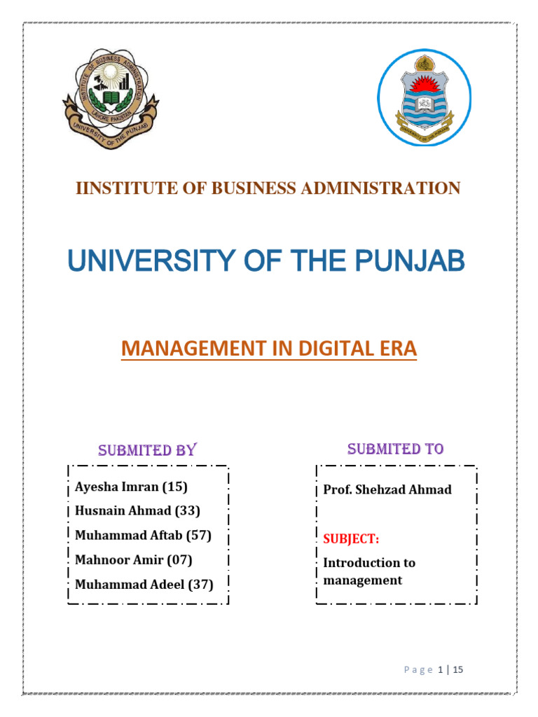 Final Assignment Mangagment in Digital Era | PDF | Analytics | Business ...