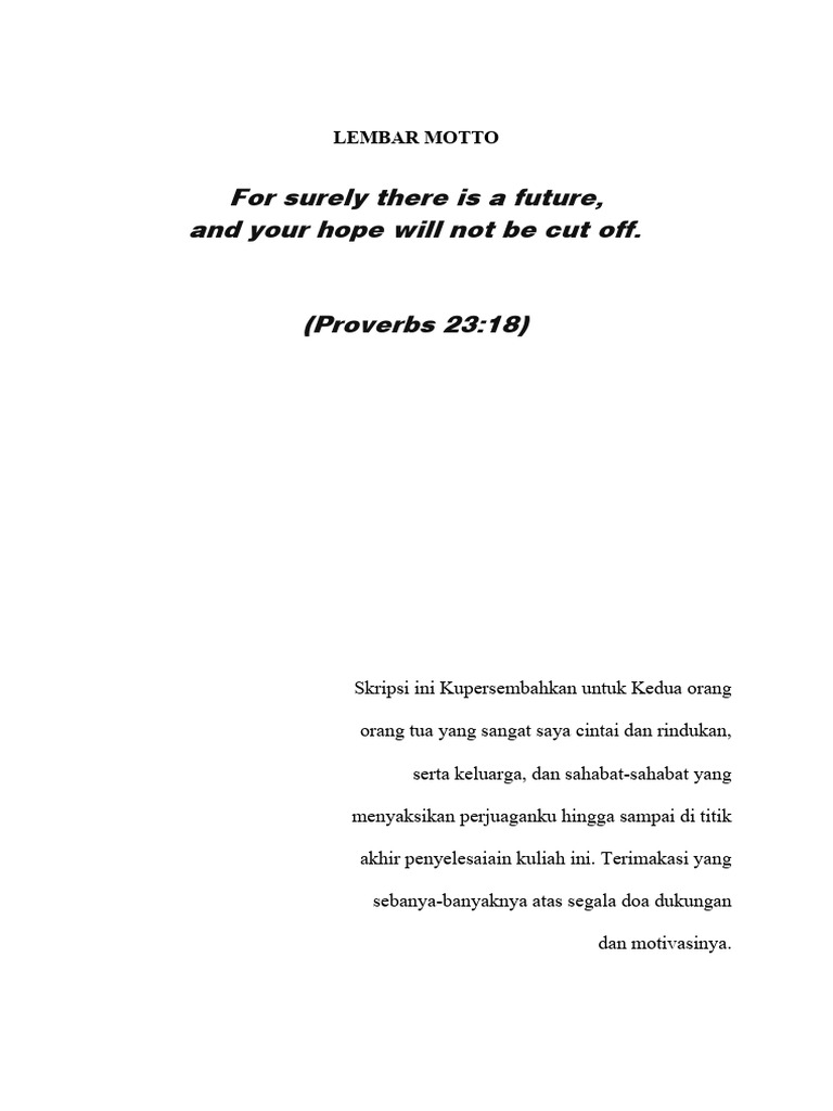 Lembar Motto | PDF