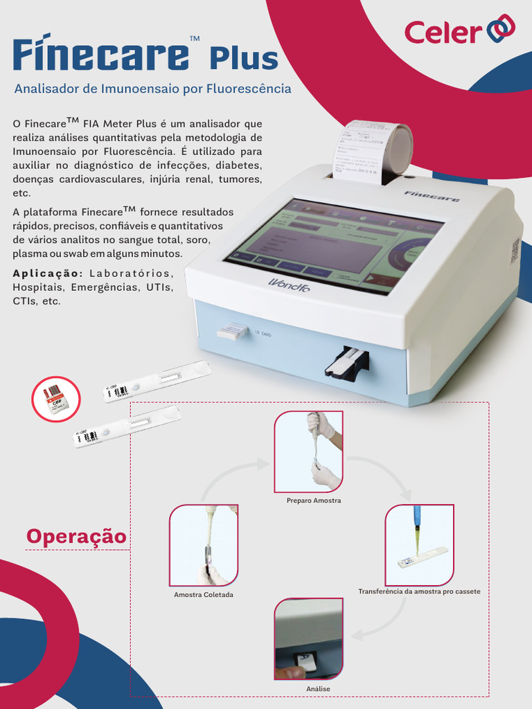 Folder FINECARE FIA METER POC - PLUS | PDF | USB | Plasma sanguíneo