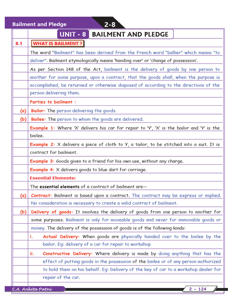 bailment-and-pledge-indian-contact-act-pdf-loans-debt
