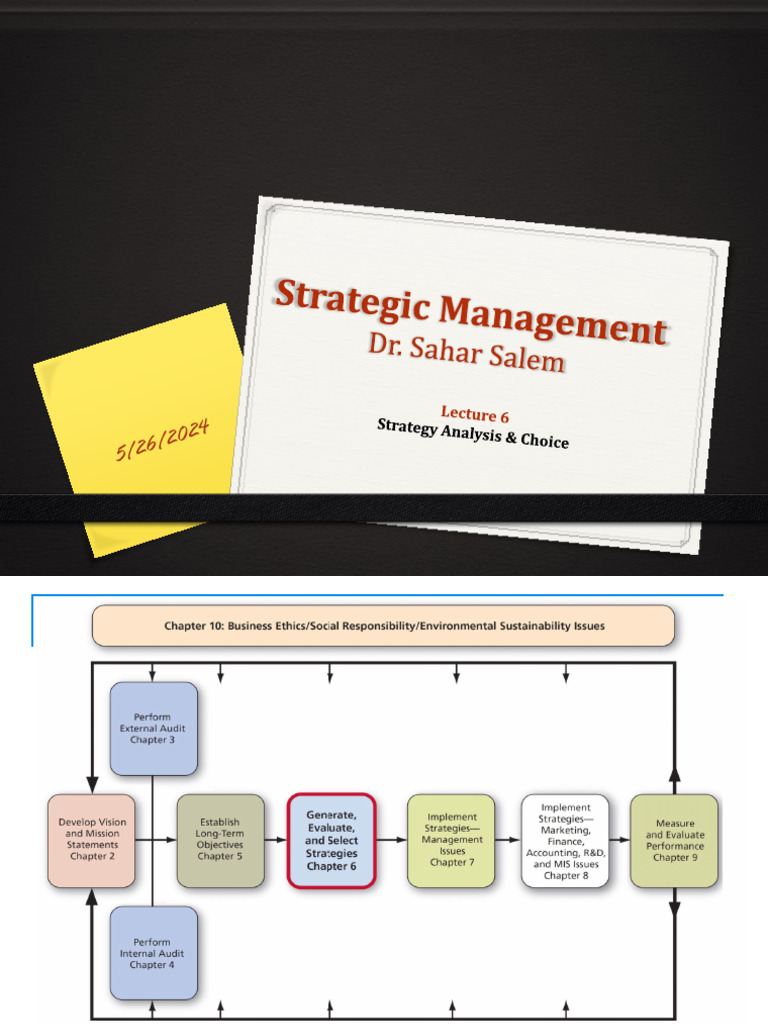 Strategy Analysis & Choice Guide | PDF | Swot Analysis | Strategic ...