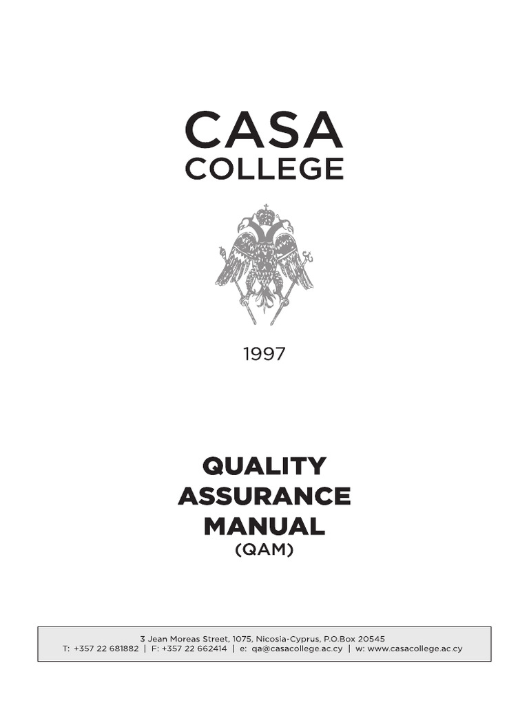 Quality Assurance Handbook 1 | PDF | Educational Assessment | Academic ...