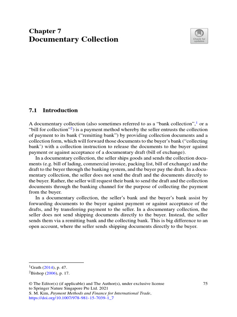 Documentary Collection Explained | PDF | Letter Of Credit | Invoice