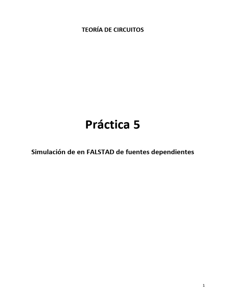 Simulación de Fuentes Dependientes en Falstad | PDF | Red eléctrica ...