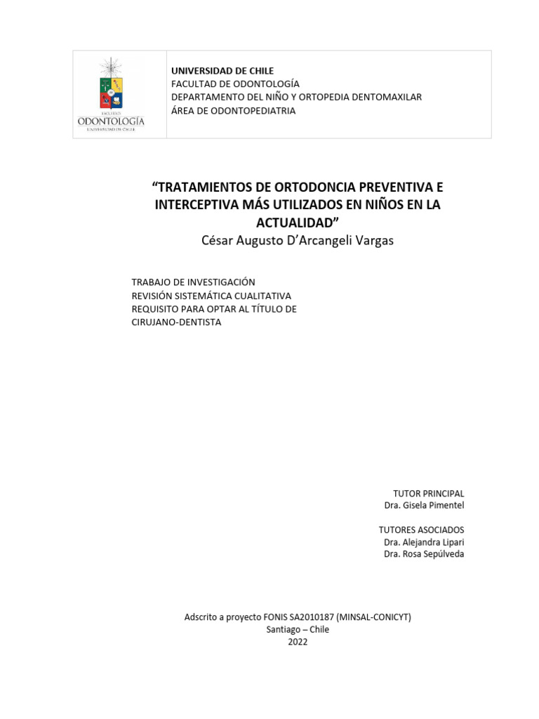 Tratamientos de Ortodoncia en Niños | PDF | Ortodoncia | Odontología