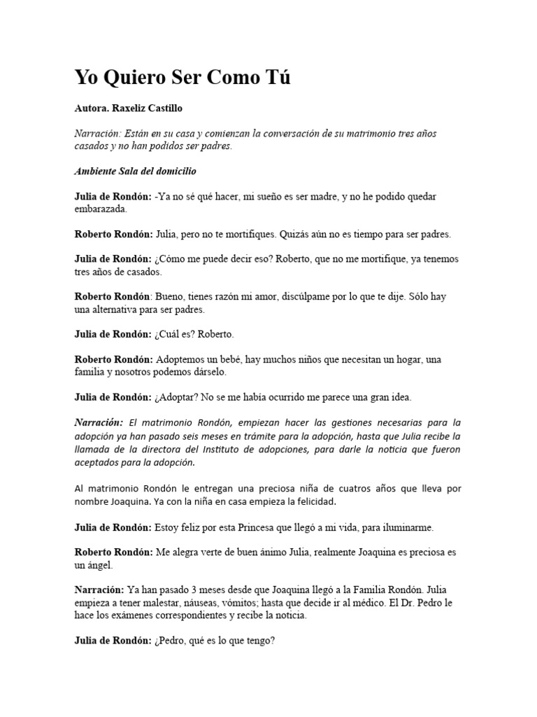 Discriminación en la familia Rondón | PDF | Amor | Adopción