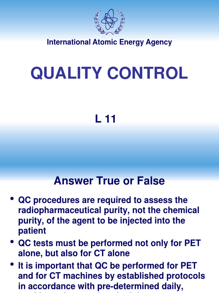 PET/CT Quality Control Procedures | PDF | Positron Emission Tomography ...