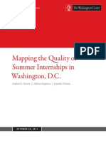 Mapping Quality Summer Internships Washington Dc