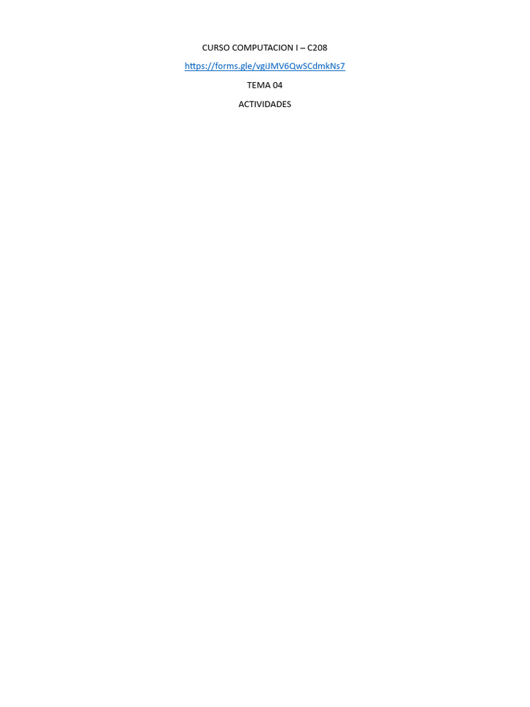 Tema 4 Actividades_c208 | PDF