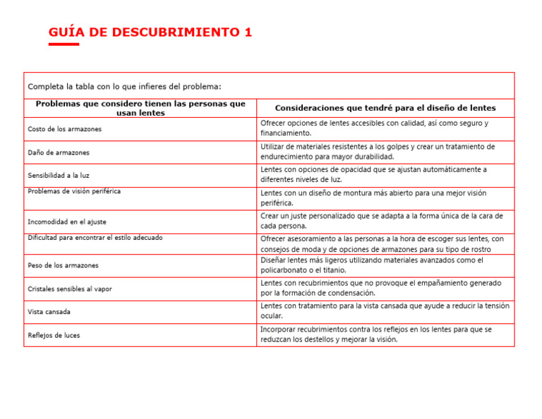 Guia Descubrimiento1 - BB | PDF | Lentes