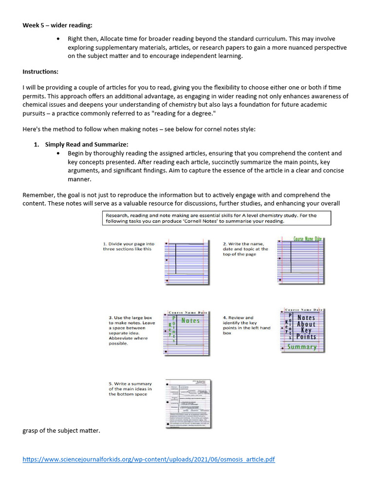 Enhancing Chemistry Understanding Through Wider Reading Pdf