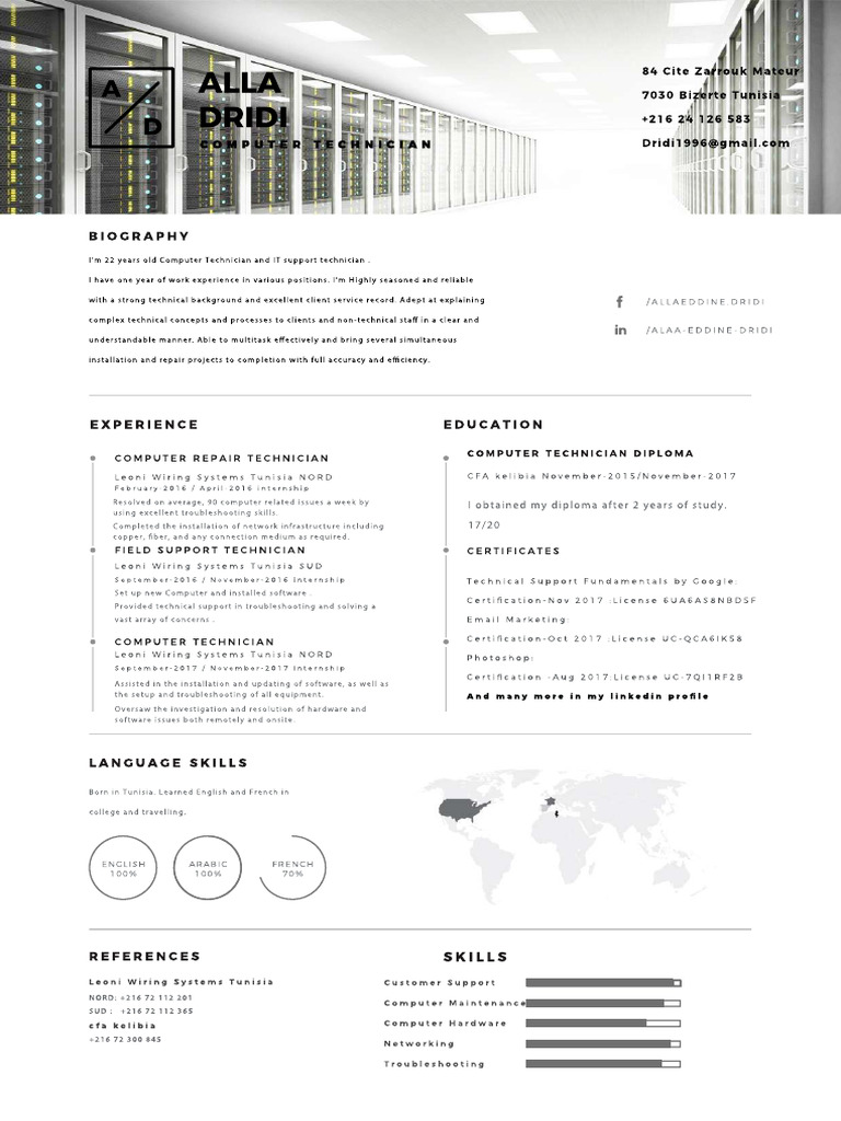 Computer Technician Profile Summary | PDF | Teaching Methods ...