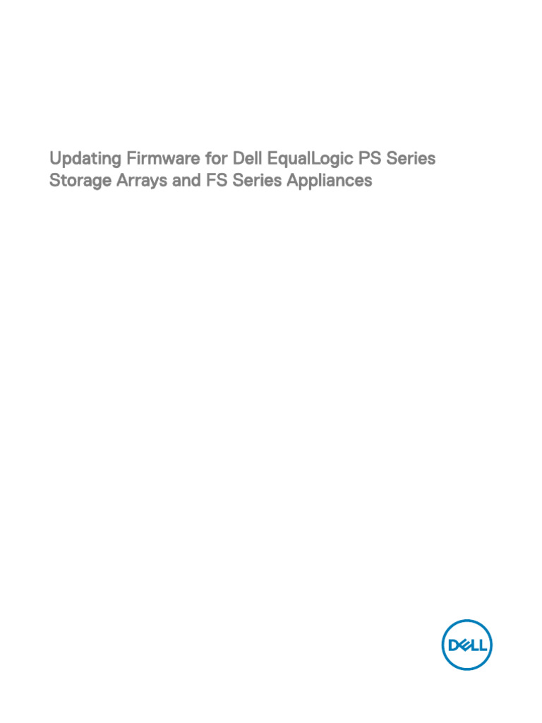 Dell EqualLogic Firmware Update Guide | PDF | File Transfer Protocol ...