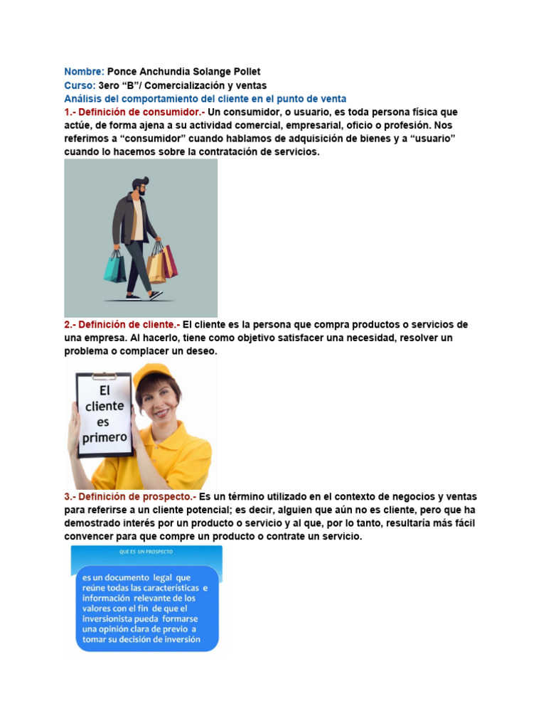 Análisis del Cliente en Punto de Venta | PDF | Los consumidores | Cliente