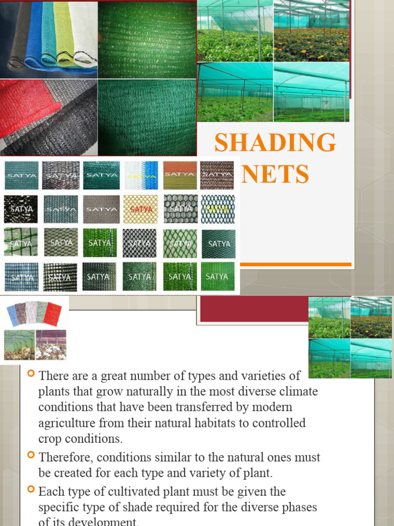 Shadenet 210828060155 | PDF | Plants | Agriculture