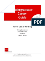 Cover Letter Writing: Writing Cover Letters Content & Format Guidelines Sample Letters