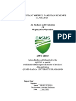 Accountant Genrel Pakistan Revenue: An Analysis and Evaluation of Organization Operation