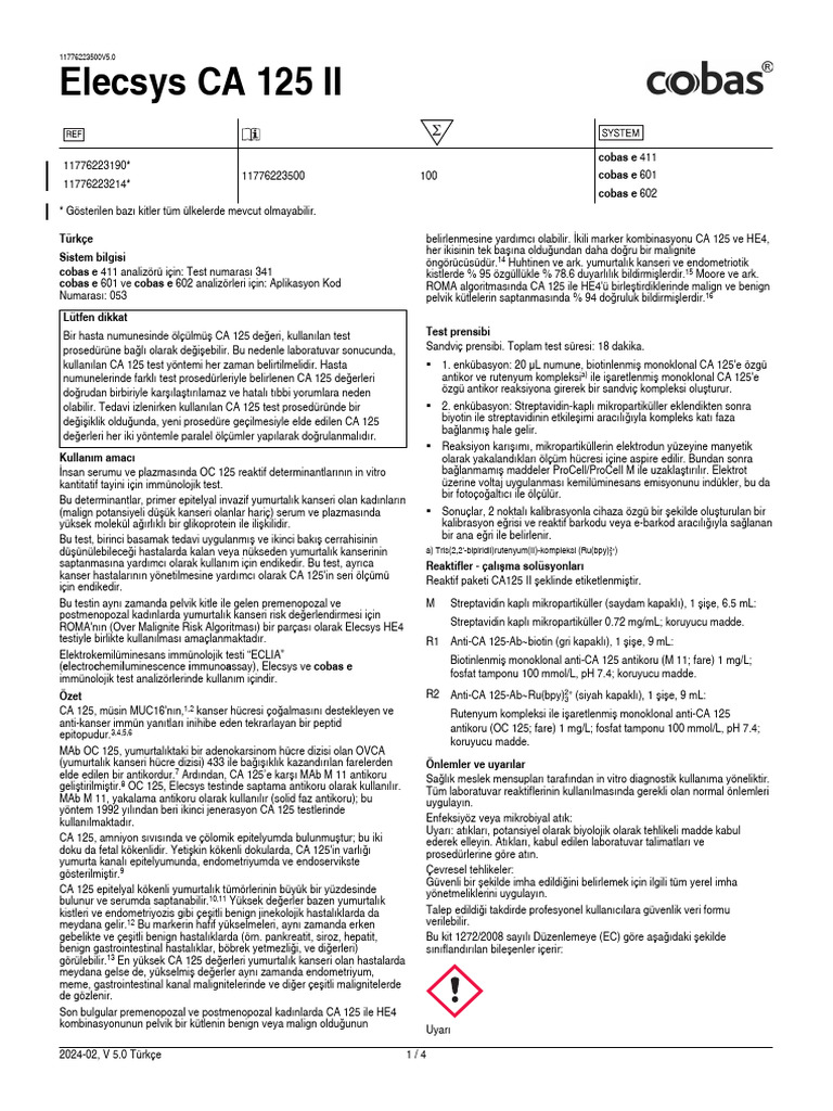 Ca 125 | PDF