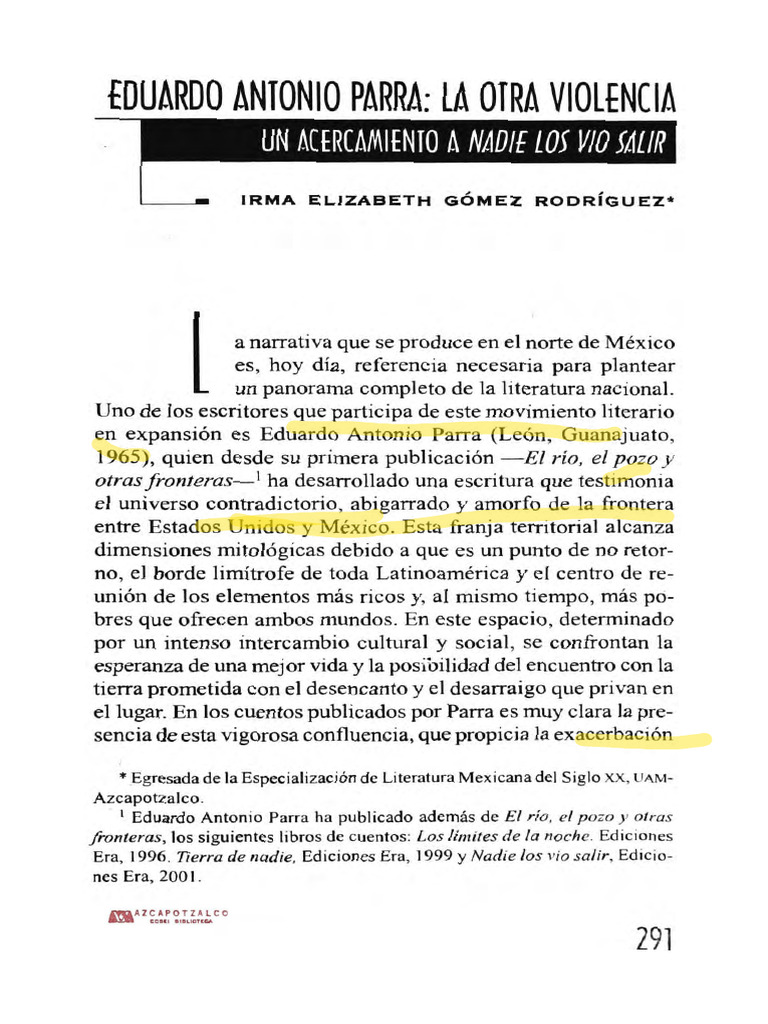 Eduardo_Antonio_Parra_no_22 (1) PDF Fantasía Violencia