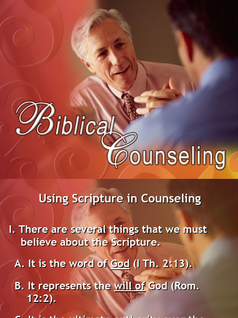Using Scripture in Counseling | PDF | Religious Belief And Doctrine ...