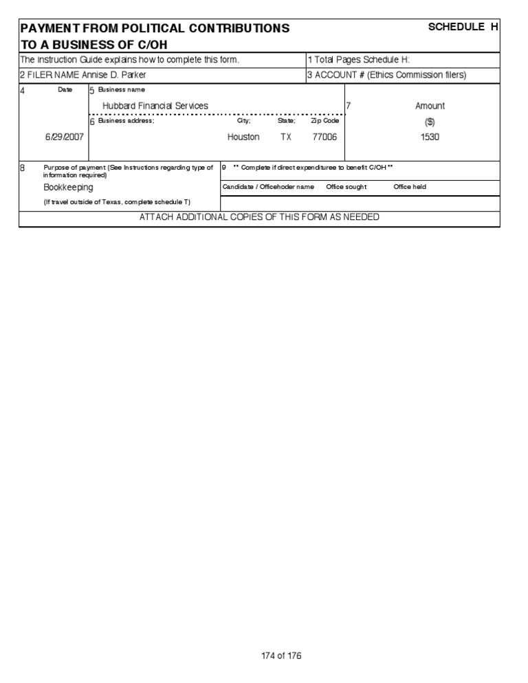 Political Contribution Payment Form | PDF