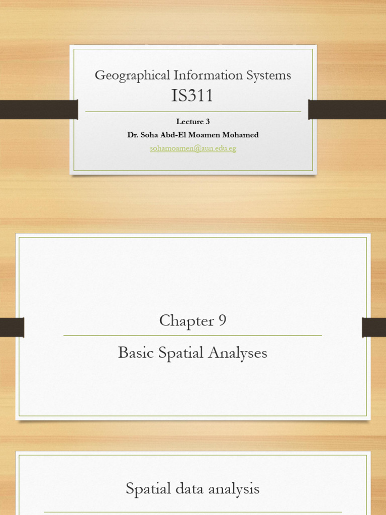 Basic Spatial Analyses in GIS | PDF | Geographic Information System ...