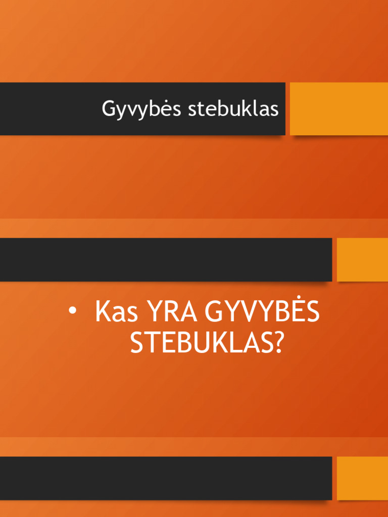 Gyvybes Stebuklas | PDF