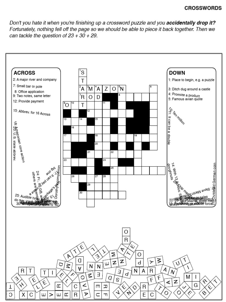 02 Crossword | PDF | Puzzles | Word Puzzles