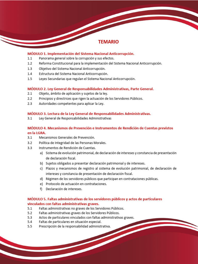 Sistema Nacional Anticorrupción y Responsabilidades | PDF ...