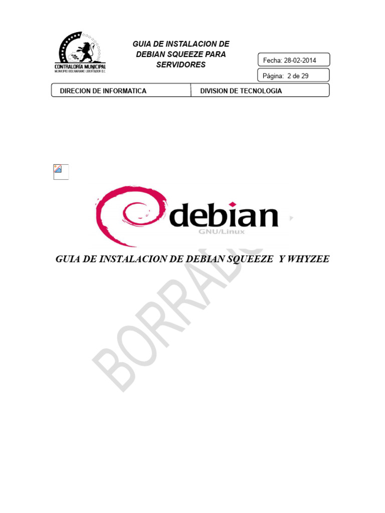 Instalación de Debian Squeeze en Servidores | PDF | Arranque | Dirección IP