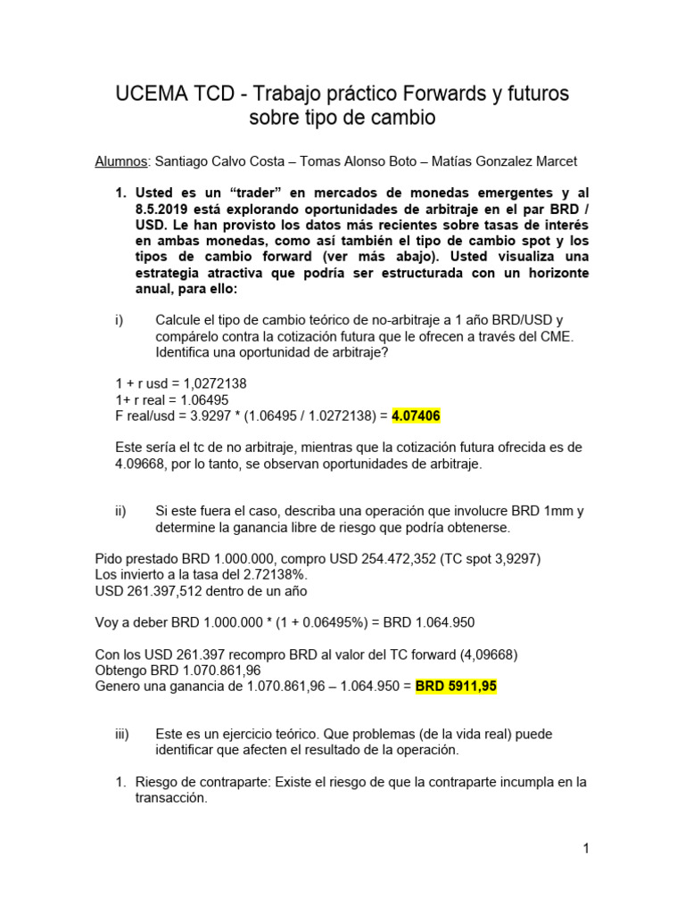 Tp arbitraje en fx y futuros pdf arbitraje d lar de los estados