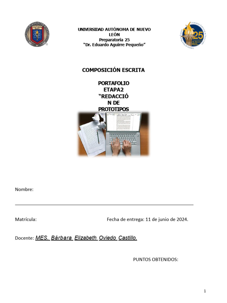 Tipos De Prototipos Textuales