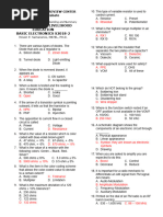 Basic Electronics Quiz Questions | PDF | Logic Gate | Electronic Circuits