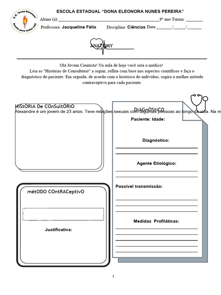 Atividade Ists 8º Anos Alunos 1 7 240528 070020 Pdf Science