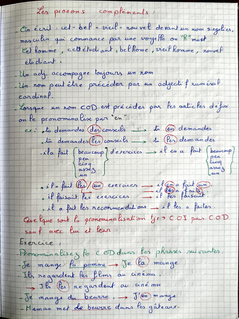 Prise de Note Français | PDF