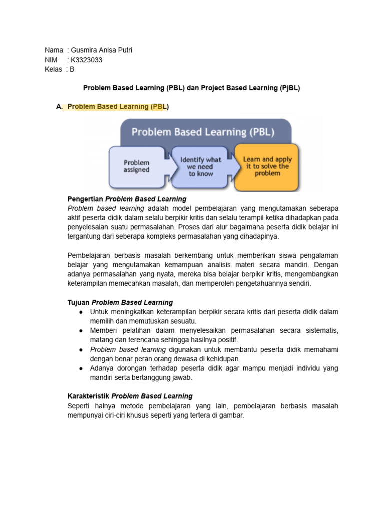 033 - PBL & PJBL | PDF | Karier & Perkembangan