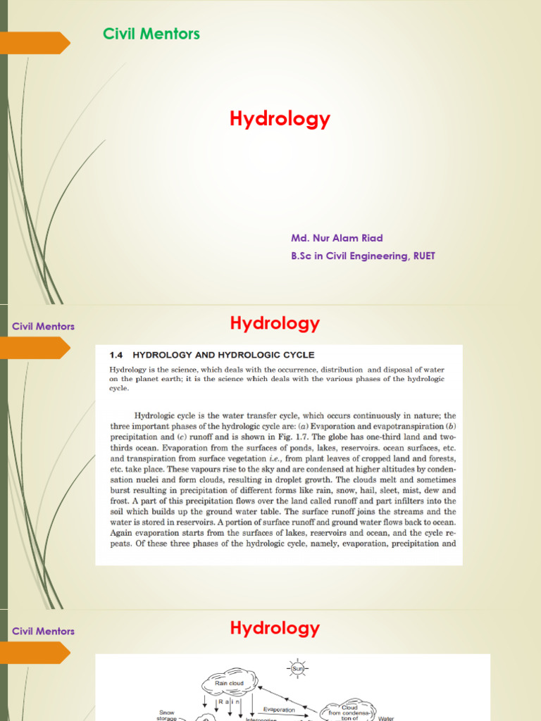Understanding Hydrology Concepts Pdf Home Garden Science