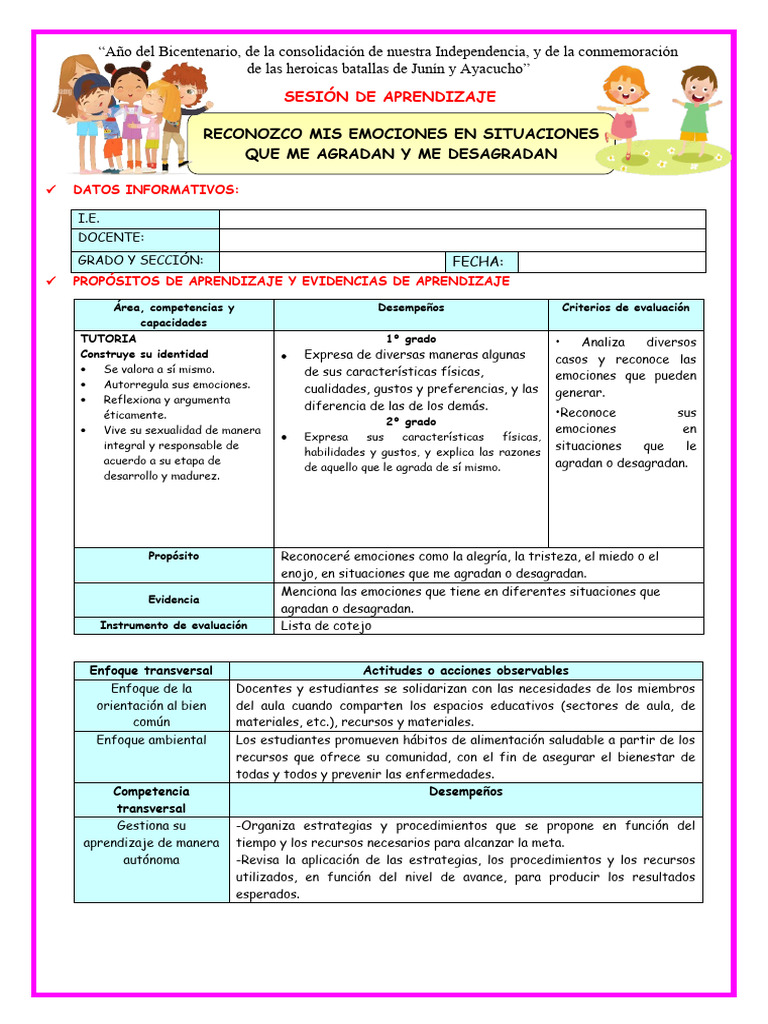 Reconocimiento de Emociones en Clase | PDF | Las emociones | Evaluación