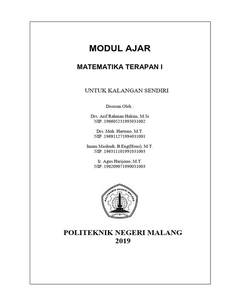Modul Ajar Matematika-1 | PDF