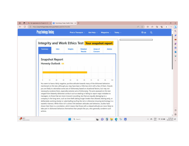 4 Integrity and Work Ethics Test | PDF