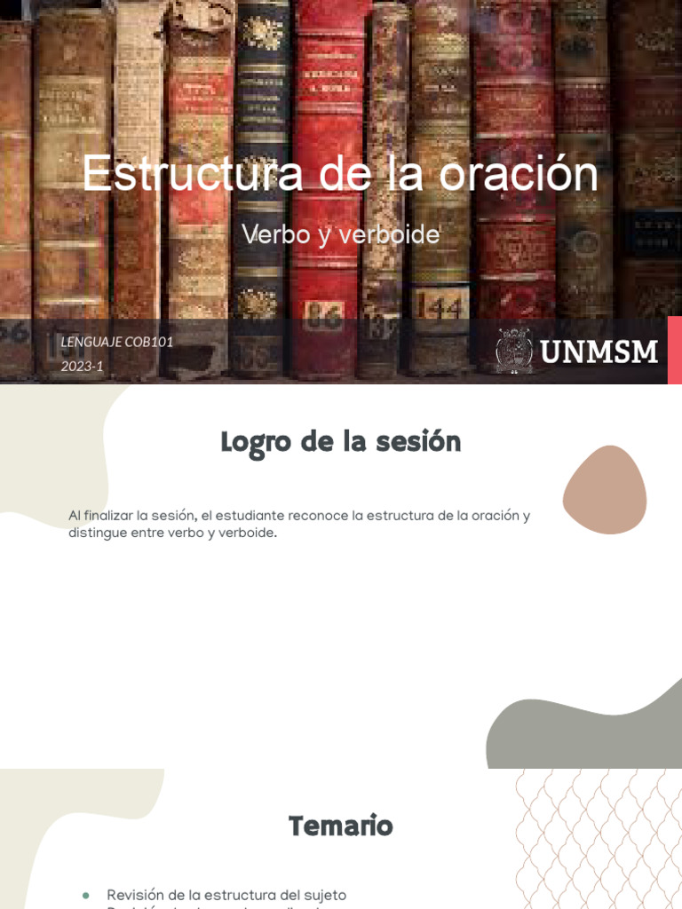 Estructura de la Oración en Español | PDF | Verbo | Predicado (Gramática)