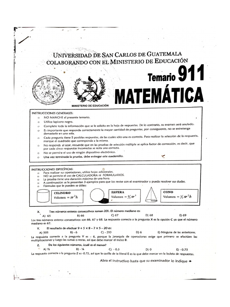 Temario de Matemáticas - 20240408 | PDF