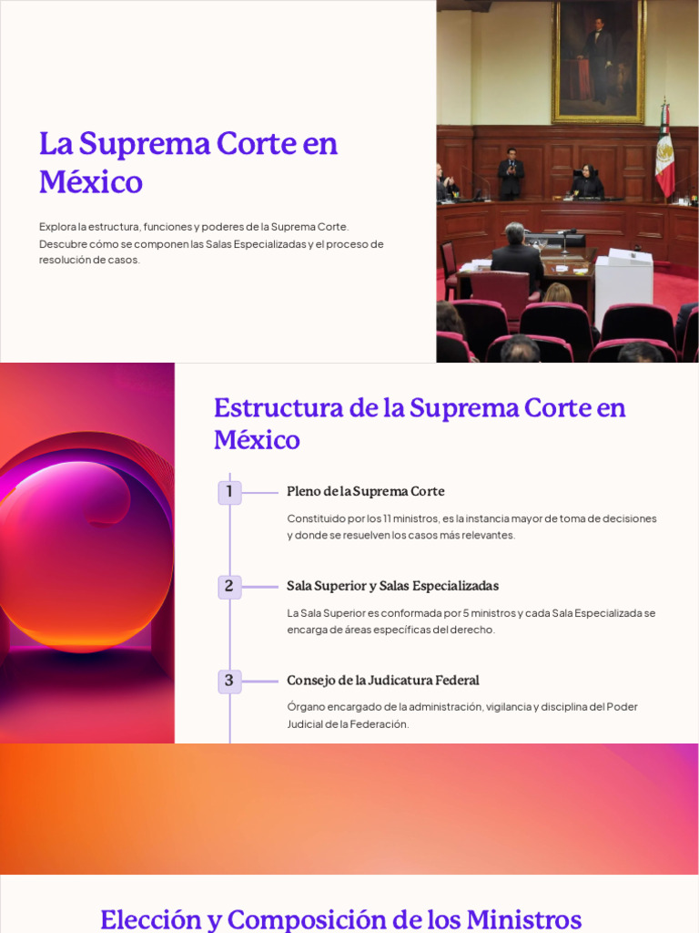 Estructura y Funciones de la Suprema Corte | PDF | Caso de ley ...
