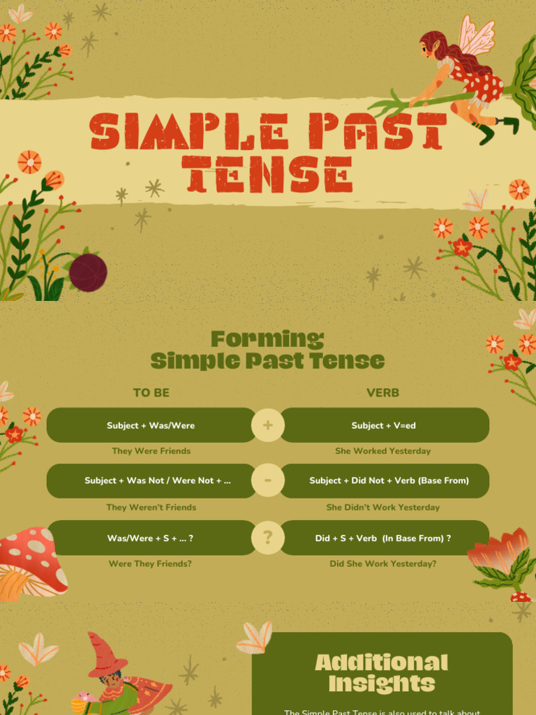 Simple Past Tense | PDF | Grammatical Tense | Verb