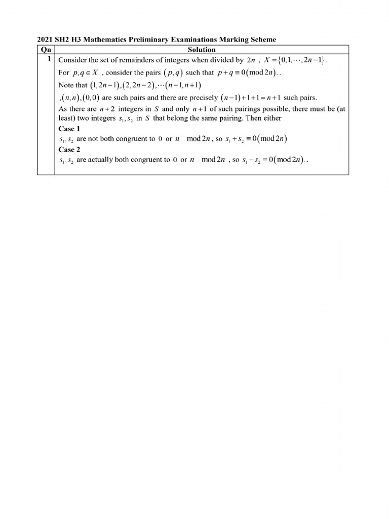 2021 NJC H3 Math Solutions PDF