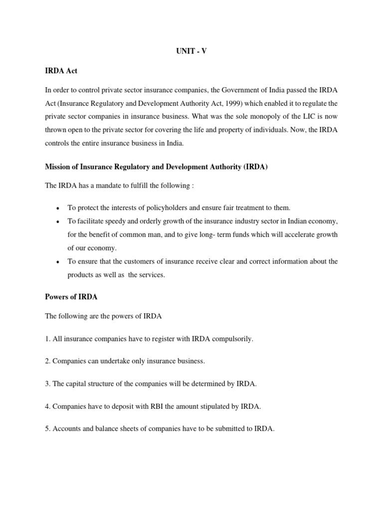 Unit 5 b i pdf insurance business law